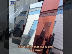 Pannello di legno a prova di fuoco dell'impiallacciatura del pannello di parete dello specchio