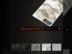 Arredamento interno in stile moderno di lusso Marmo lucido Bambù Carbone di legno Veneer