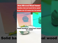 Pannelli murali a specchio PVC Bambù Carbone di legna Pannelli murali a prova di umidità