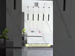 Prezzo di fabbrica 8mm Marmo impermeabile Bambù Carbone di legno Veneer