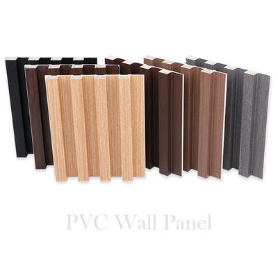 Moth Proof Wood Plastic Grille WPC Fluted Panel Exterior