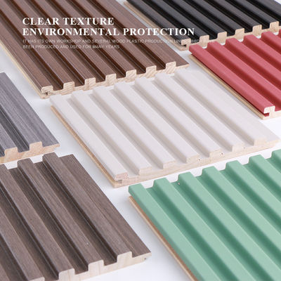 Solid Wood Grid Wall Panel Fireproof And Waterproof Wall Decoration For Indoor Background Walls
