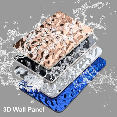 Modern Light Luxury Style 3D Charcoal Board Water Ripple Bamboo Charcoal Wood Veneer