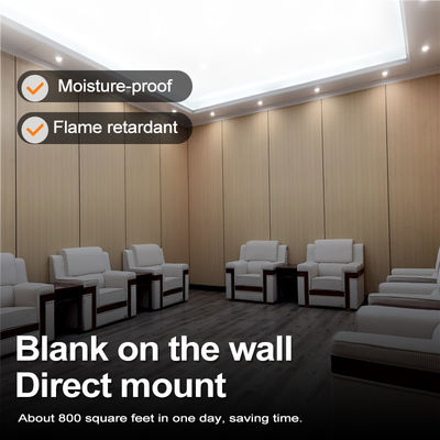 Wood Grain PVC Wall Board 5mm Flexible Bamboo Charcoal Decorative Wall Panel