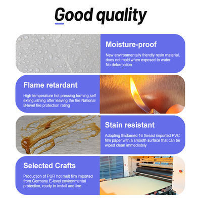 SPC Marble Wall Panel And PVC Waterproof Board Are Used For Hotel Apartment Offices