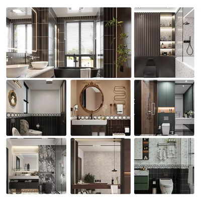 SPC Wall Panel Marble New Product Ideas 600*2400mm Waterproof and flame retardant PVC Stone Plastic Seamless Board eco-friendly Shower Bathroom Decoration