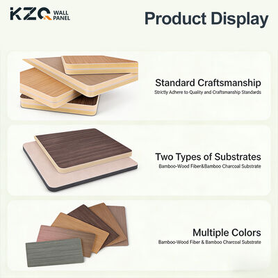 Anti-collision Board Wainscoting Thickness 8mm Bamboo Wood Interior Decoration Wall Panels