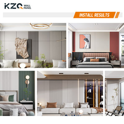 Bamboo Fiber Wall Panel Decorative Skin Feel Texture Wood Veneer Solid Color Wall Panels