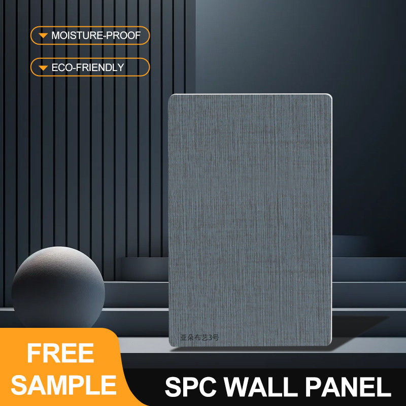 SPC Wall Panels 600*2440*4mm Waterproof And Moisture-Resistant Stone Plastic Composite Eco-Friendly PVC Plastic Boards For Commercial Spaces Wet Rooms