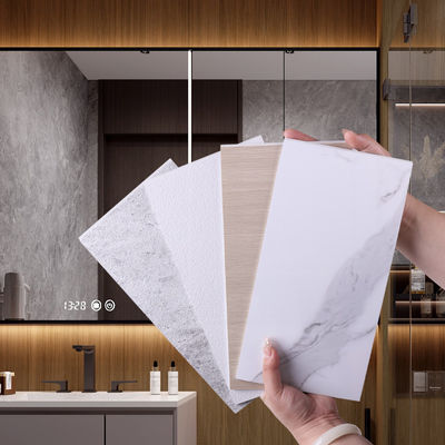 SPC pannello di parete foglio di marmo PVC pietra di plastica tavola senza cuciture per doccia e bagno
