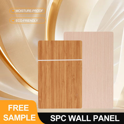Pannello di parete SPC 600*2440*4mm impermeabile e ignifugoso Composito legno-plastica Eco-friendly Splicing senza saldature Interno Pannello di parete per casa bagno