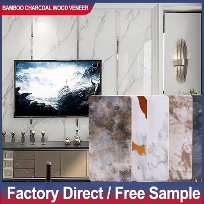 Offerta speciale 1220*2440*5/8mm Ritenuta al fuoco Legno di bambù carbone di legno Eco-friendly PVC pannelli da parete Decorazione interna pannello da parete per la pelle del soffitto