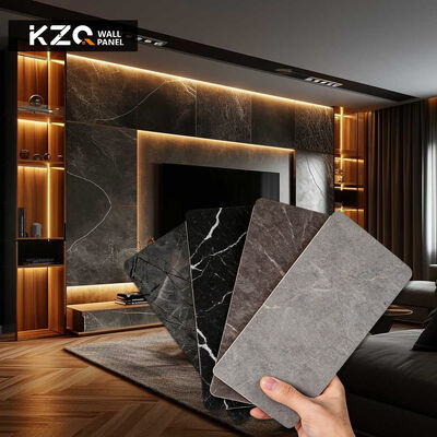Moderno impermeabile Bambù Carbone di legno Veneer Co-estruso Wallboard PVC Classic Decorative Pareti per camera da letto Hotel Gym