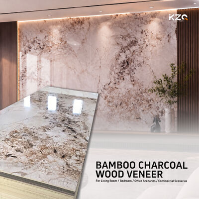 3D marmo pannello di parete di bambù carbone di legno rivestimento per decorazioni alberghiere