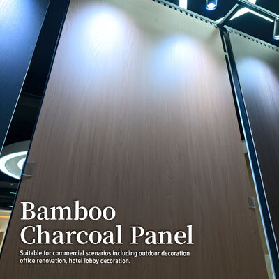 Nuovo arrivo in magazzino Pannello murale moderno in bambù impiallacciato legno di carbone di bambù per hotel